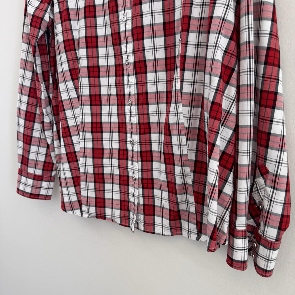 Talbots Women Size 16 Lot 2 Shirt Pants Corduroy Plaid Casual Career