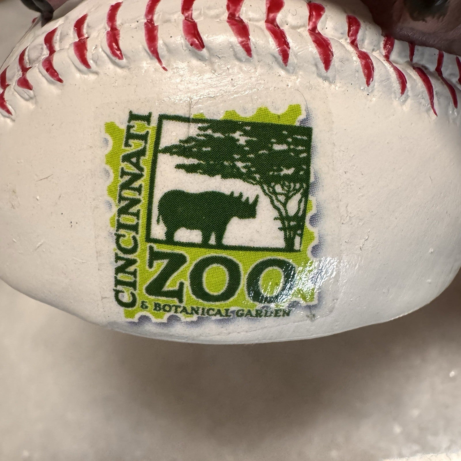 Cincinnati Reds Fiona Hippo Figurine Zoo Souvenir Baseball Resin