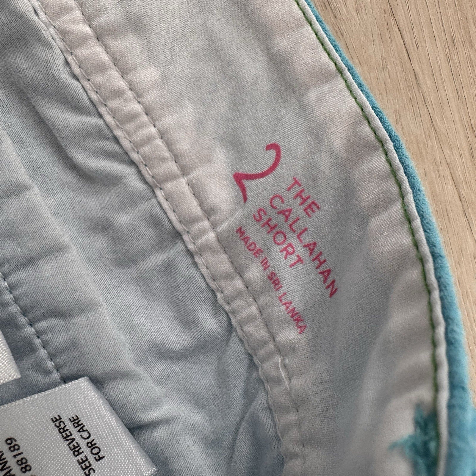 Lilly Pulitzer Callahan Short Sz 2 Turquoise Textured Cotton Womens