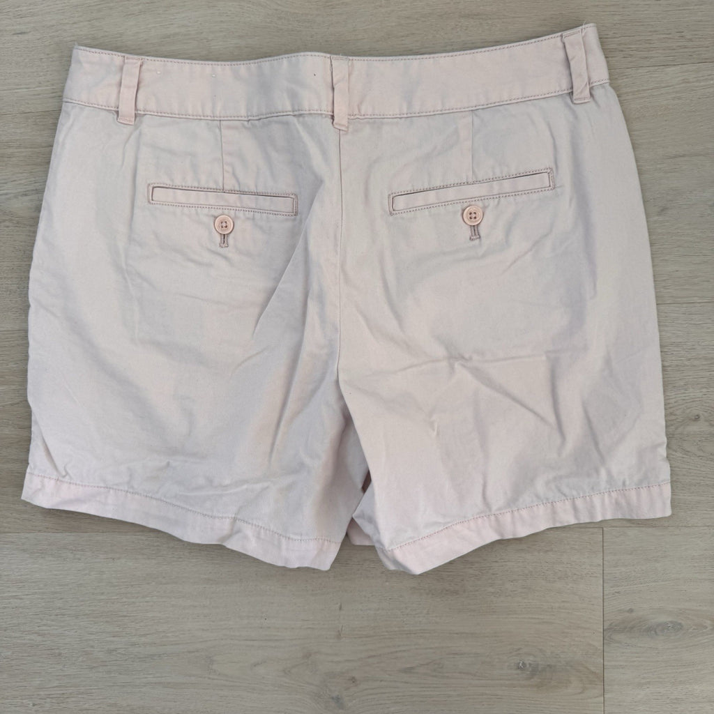 Women’s Ann Taylor LOFT Pink Cotton Shorts Sz 8 Chino Casual Preppy
