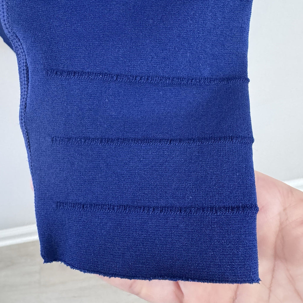 Fabletics SculptKnit Blue High Rise Leggings Women’s Medium Athletic