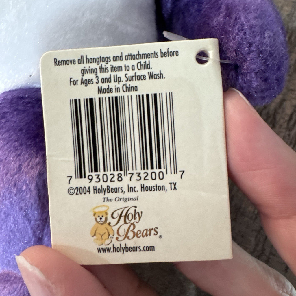 Holy Bears Lot of 2 Prayer of Jabez & Holy Bible Plush Bears 2000 2004 Tags VTG