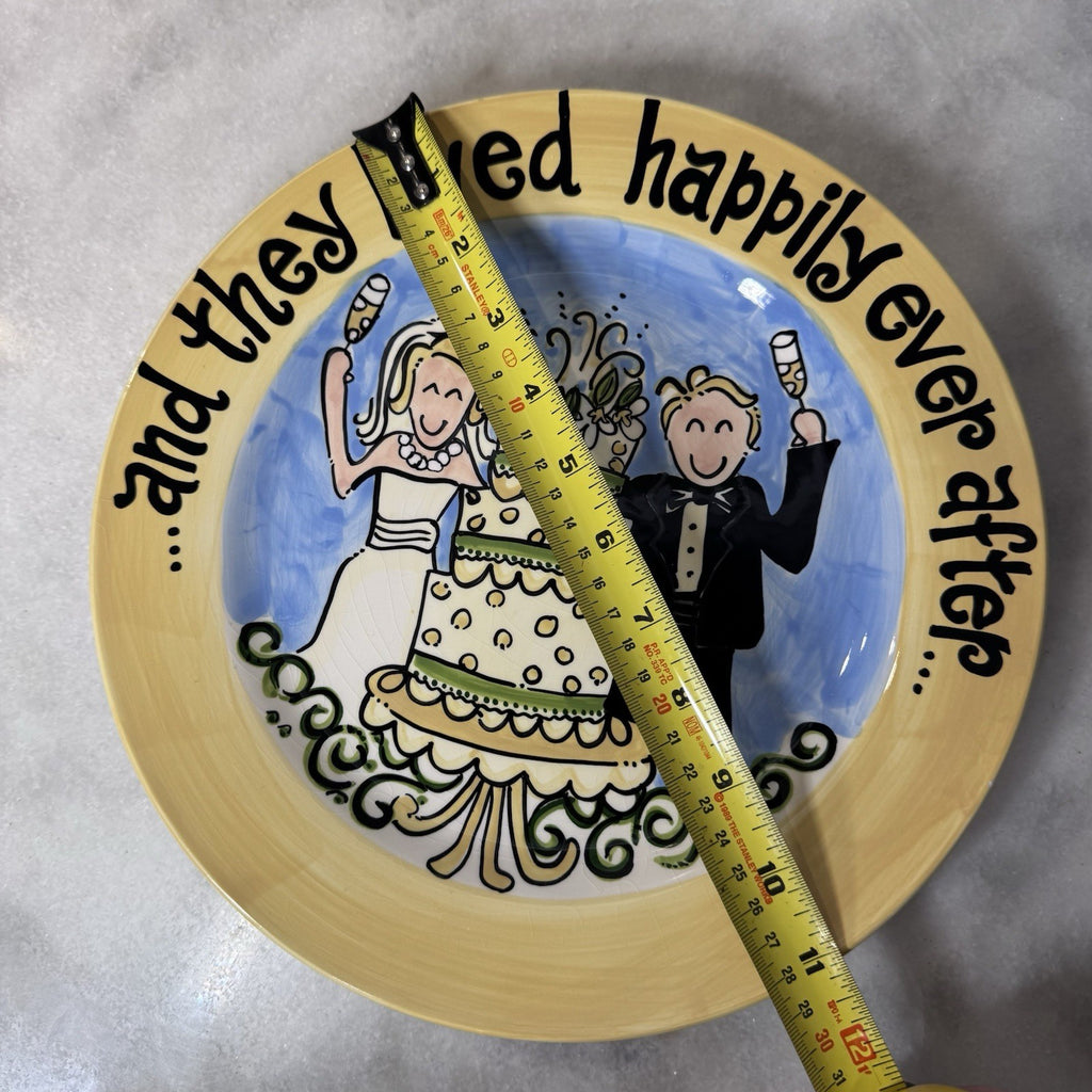 Glory Haus Wedding Plate And They Lived Happily Ever After 10”