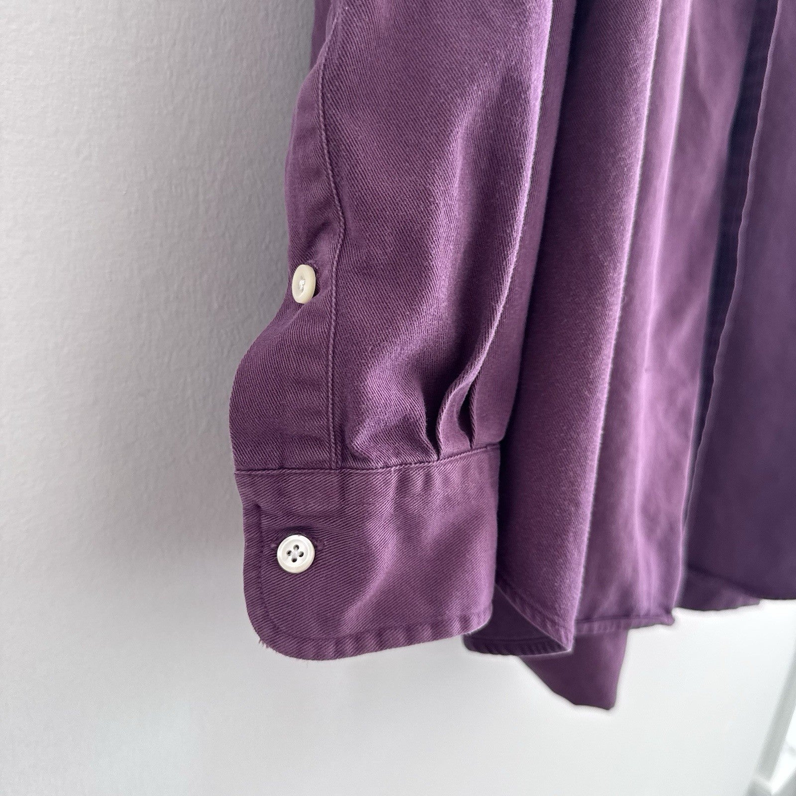Polo Ralph Lauren LT Purple Button Down Shirt Cotton Classic Fit 