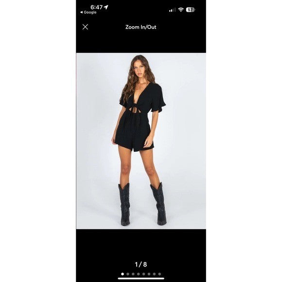 Polly Princess Erickson Playsuit BlackUS 4/AU 8 Black