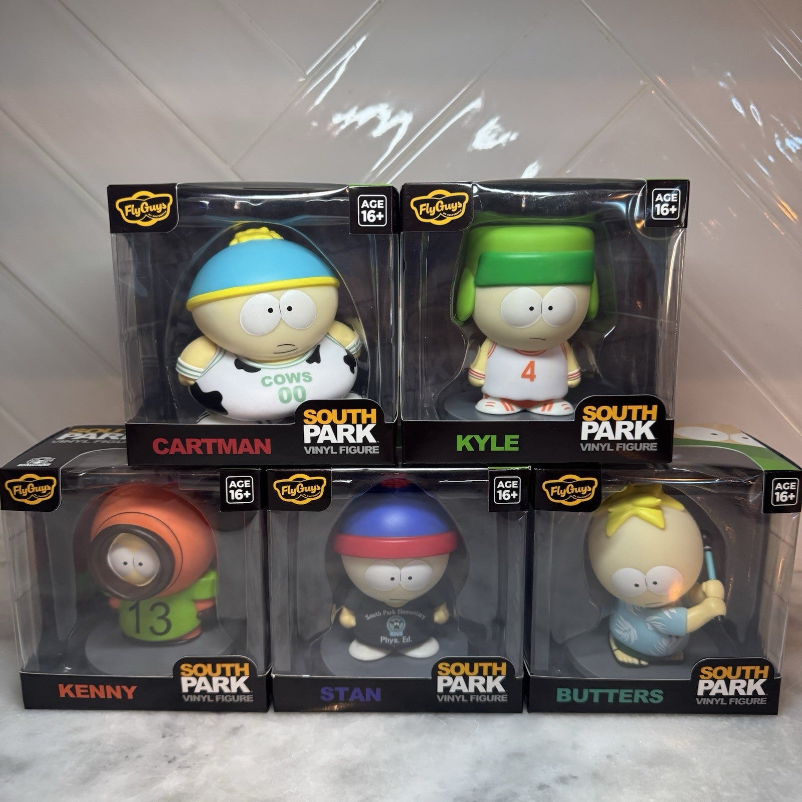 South Park Vinyl Figure Lot Cartman Kyle Stan Kenny Butters Set