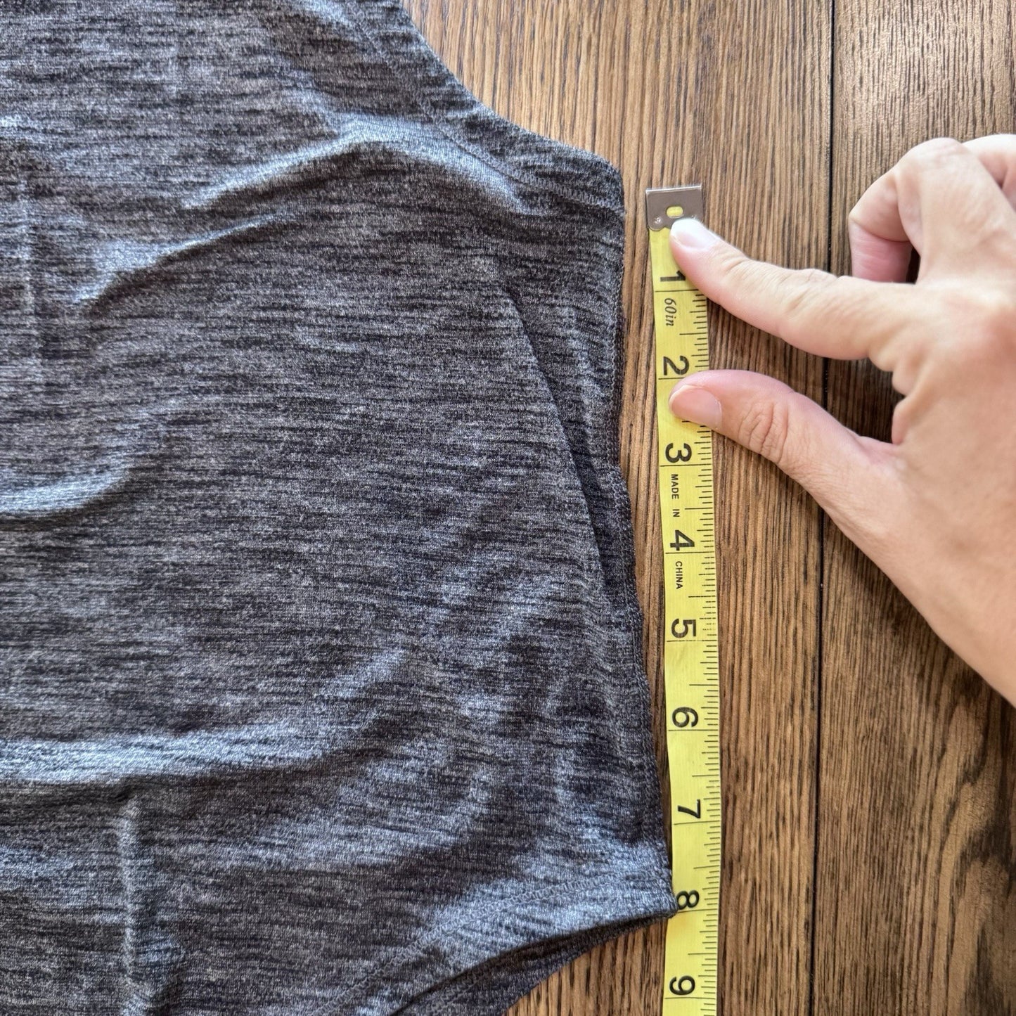 Lululemon Women’s Black Heathered Muscle Tank Top Size M – Loose Fit Gym