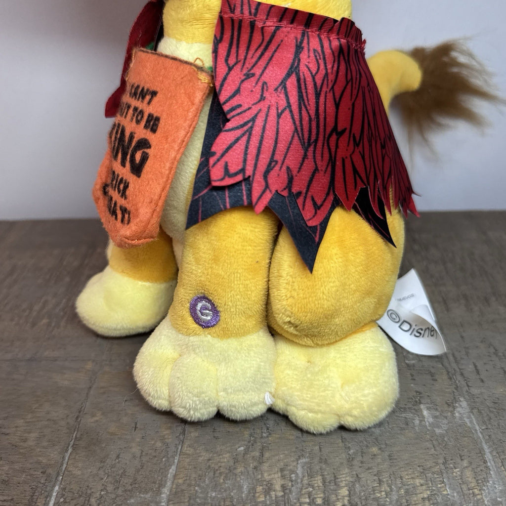 Disney Lion King Simba Animated Talking Plush & Scar Plush Lot of 2 Tested
