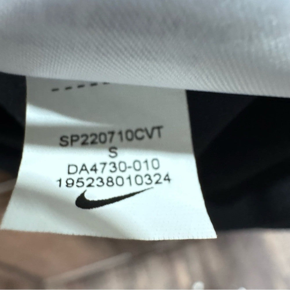 Nike Dri-Fit Long Sleeve Athletic Shirt Black V-Neck Small DA4730-010
