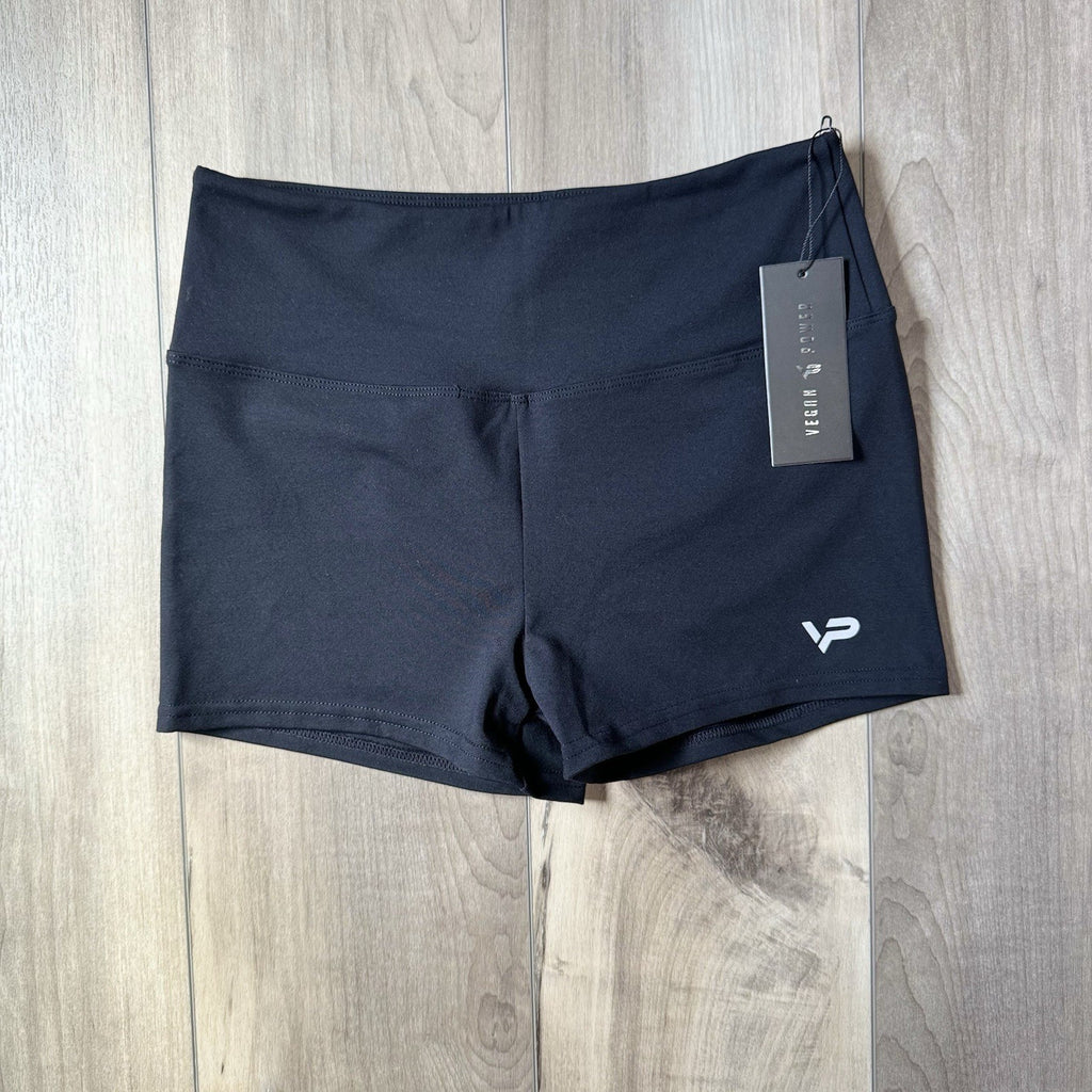 High Waist Scrunch Butt Shorts Women’s Yoga Gym Fitness Athletic Black Size M