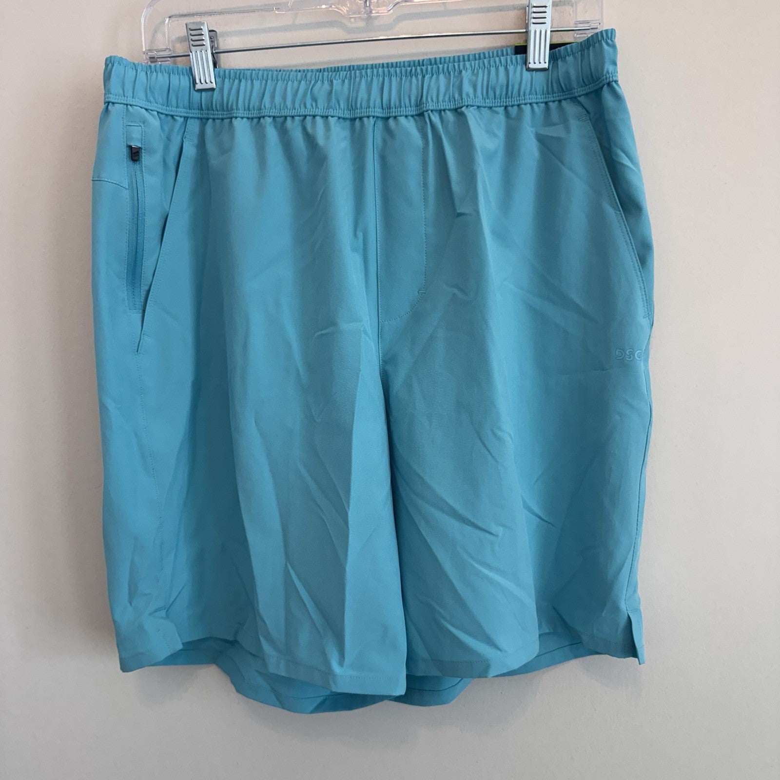 DSG Men's 8" Agility Woven Shorts M Medium Blue Spray NWT Running Gym