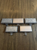 Stocking Holders for Mantle, Set of 5 Christmas Stoking Holder TIN 5” Padded