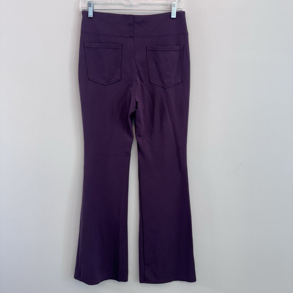 Halara Purple Flare Dress Pants High Waisted Work Office Stretch Yoga Pants Med