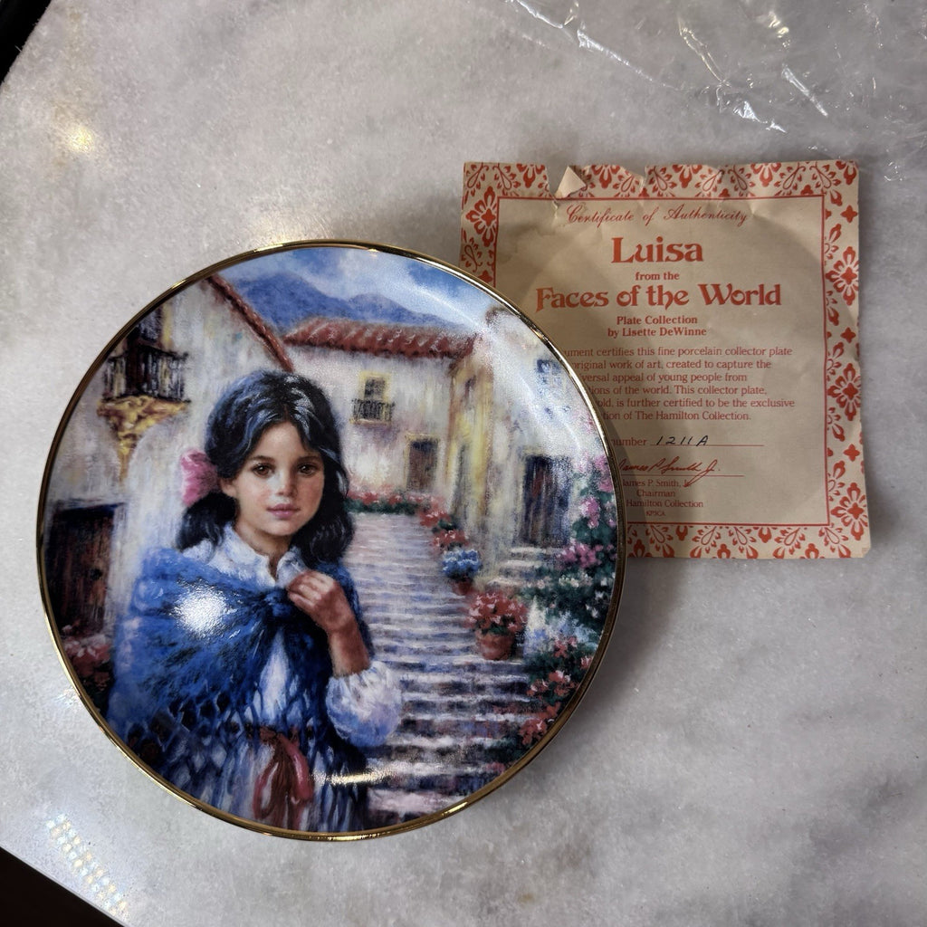 Luisa of Spain Faces of the World Hamilton Collection Plate 1988 COA