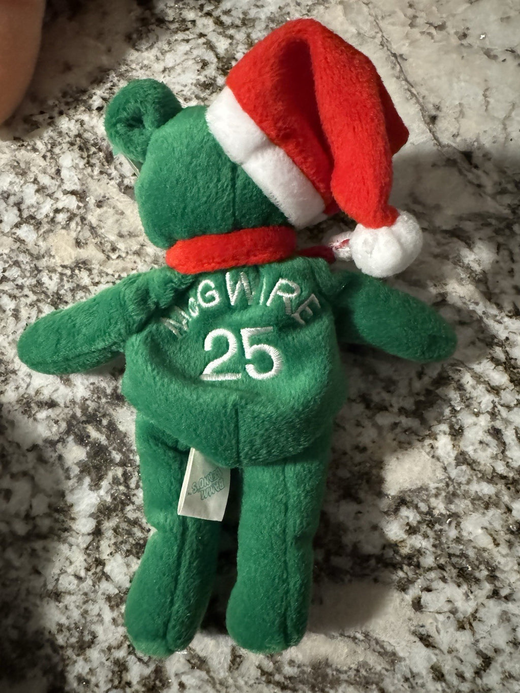 Mark McGwire/Alex Rodriguez Salvino's Christmas Bamm Beano's 90s Plush Bear