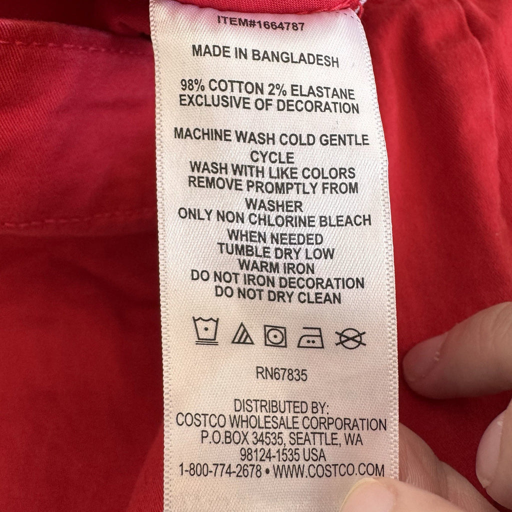 Nautica Red Chino Shorts Women’s Size 4 Classic Preppy Summer 