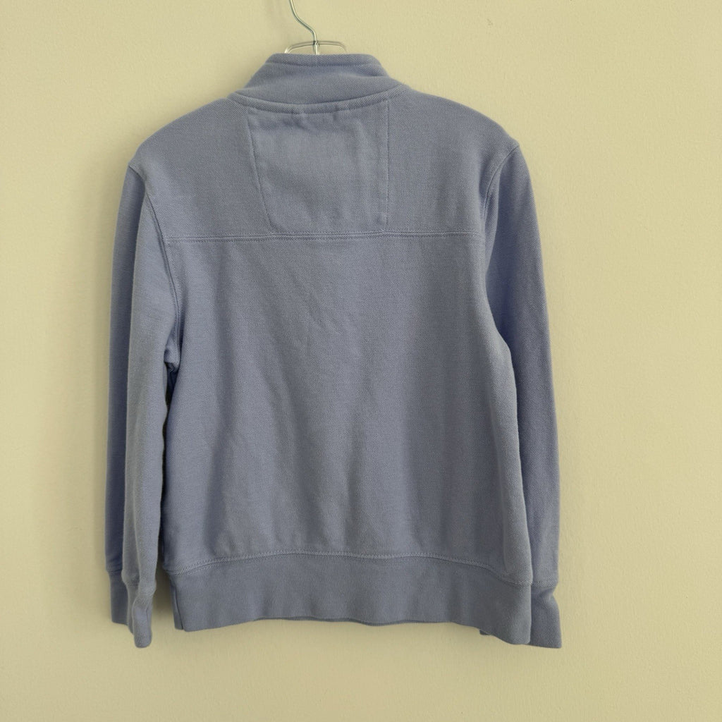 Tommy Bahama Boys Light Blue Quarter Zip Pique Knit Pullover Sweater Size S 5/6