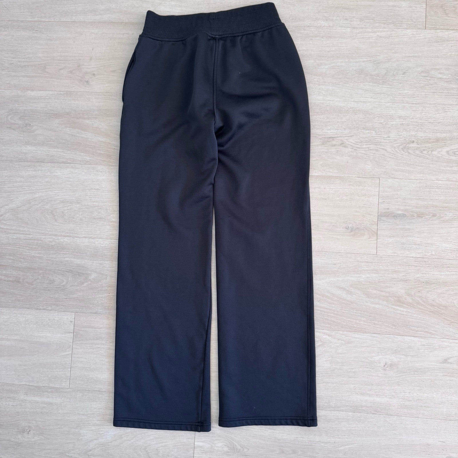 Under Armour Womens Black Fleece Jogger Sweatpants Semi Fitted Size S