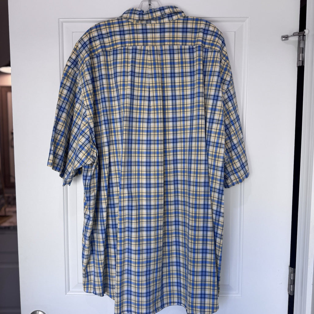 Ralph Lauren Classic Fit Plaid Button Down Shirt Mens 3XLT Big Tall