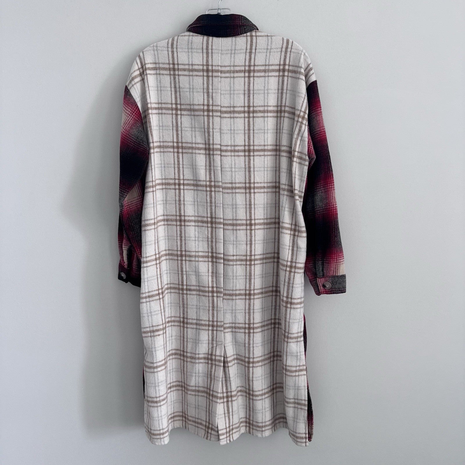 Her Entire Name Says Grace Plaid Shirt Dress Small Flannel Shacket
