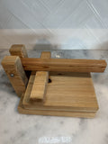 Rare Handmade Mexican Wooden Tortilla Press Rustic Cocina Artisanal 9.5x10.5