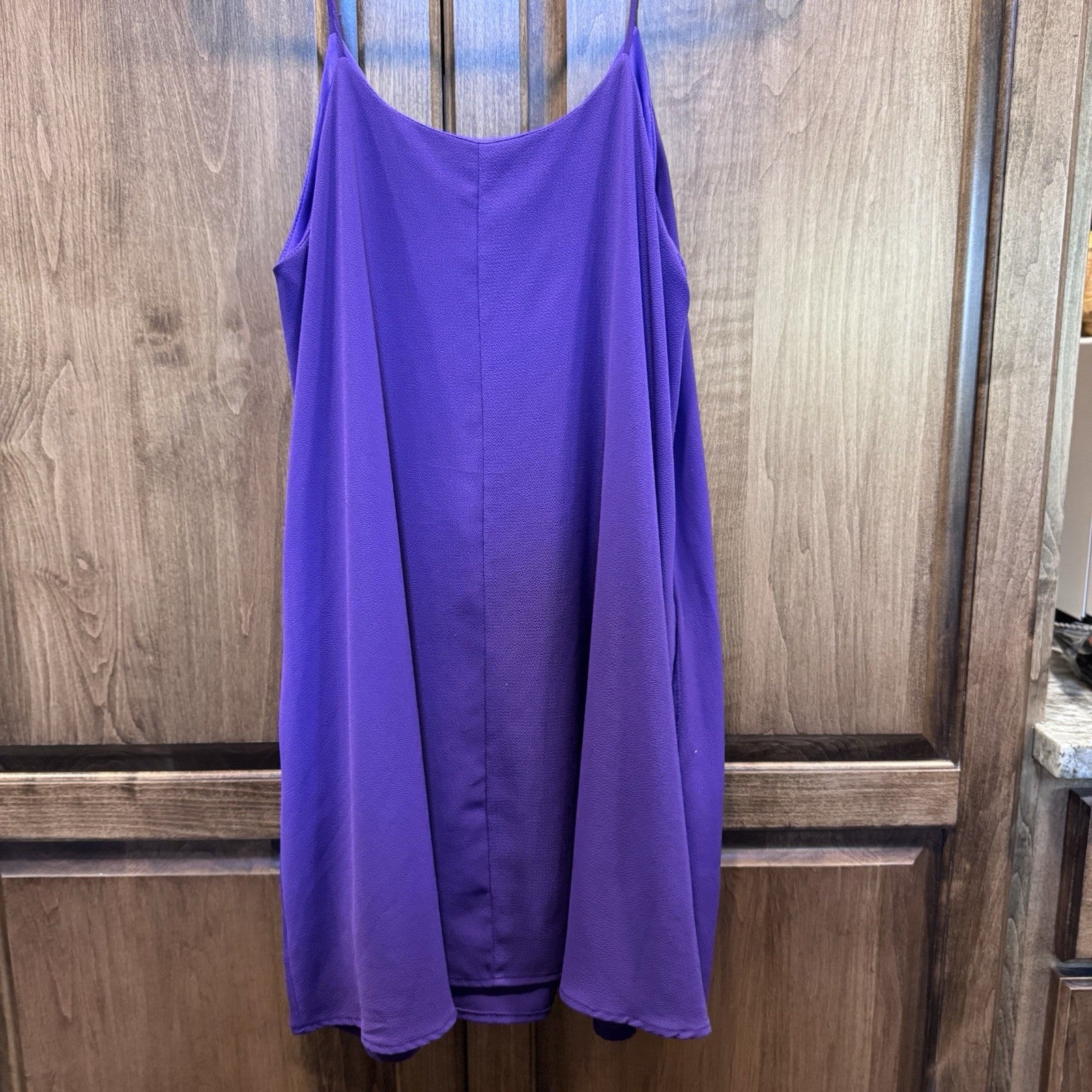 Peach Love California Purple Slip Dress Size Small Made in USA Spaghetti Strap