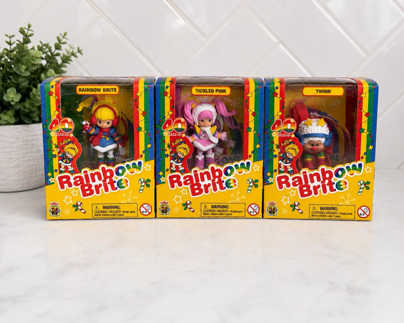 Rainbow Brite 40th Anniversary Mini Figure Set TLS Toy NIB 3 Pack