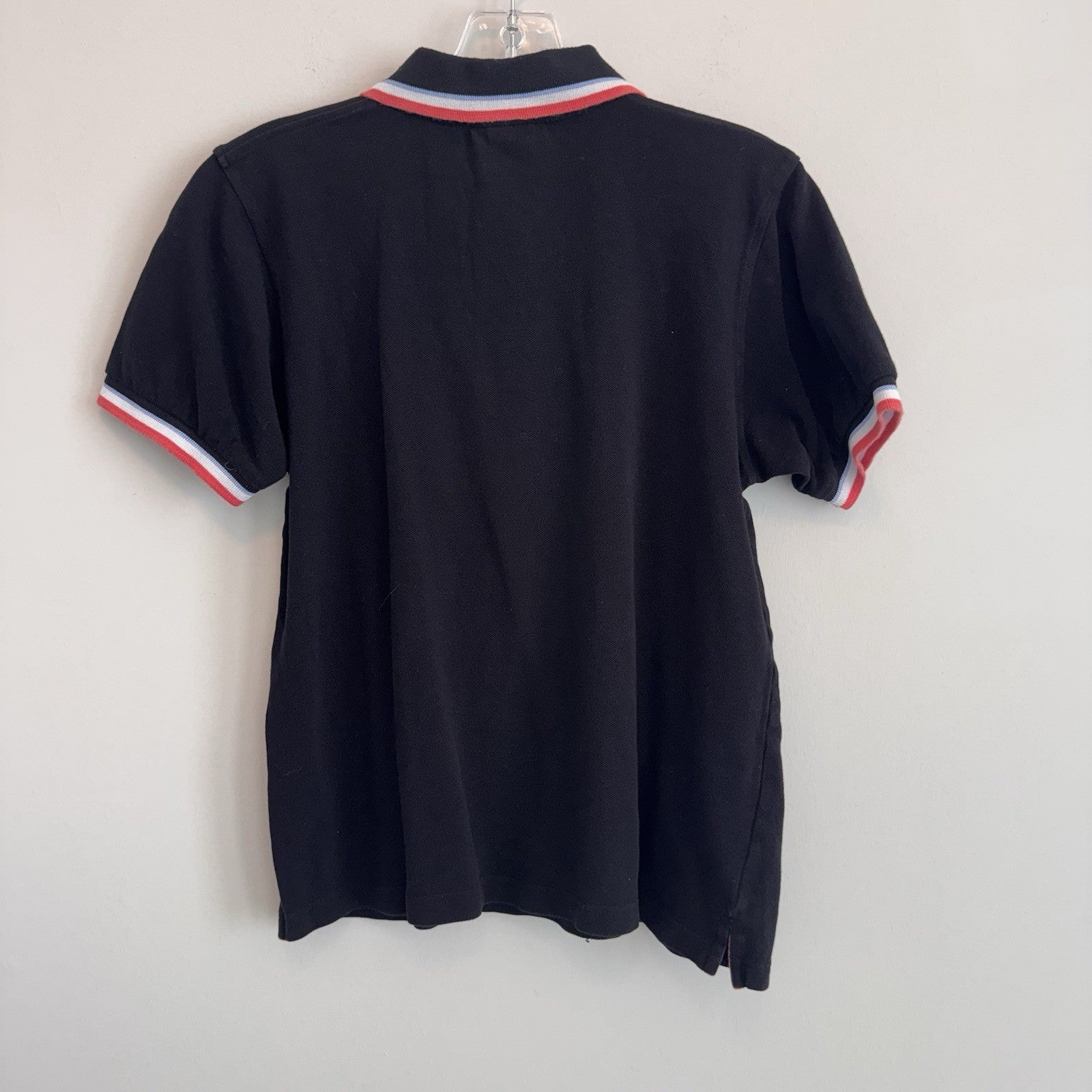 Psycho Bunny Polo Shirt Black Pima Cotton Skull Bunny Logo Mens 4 Men’s