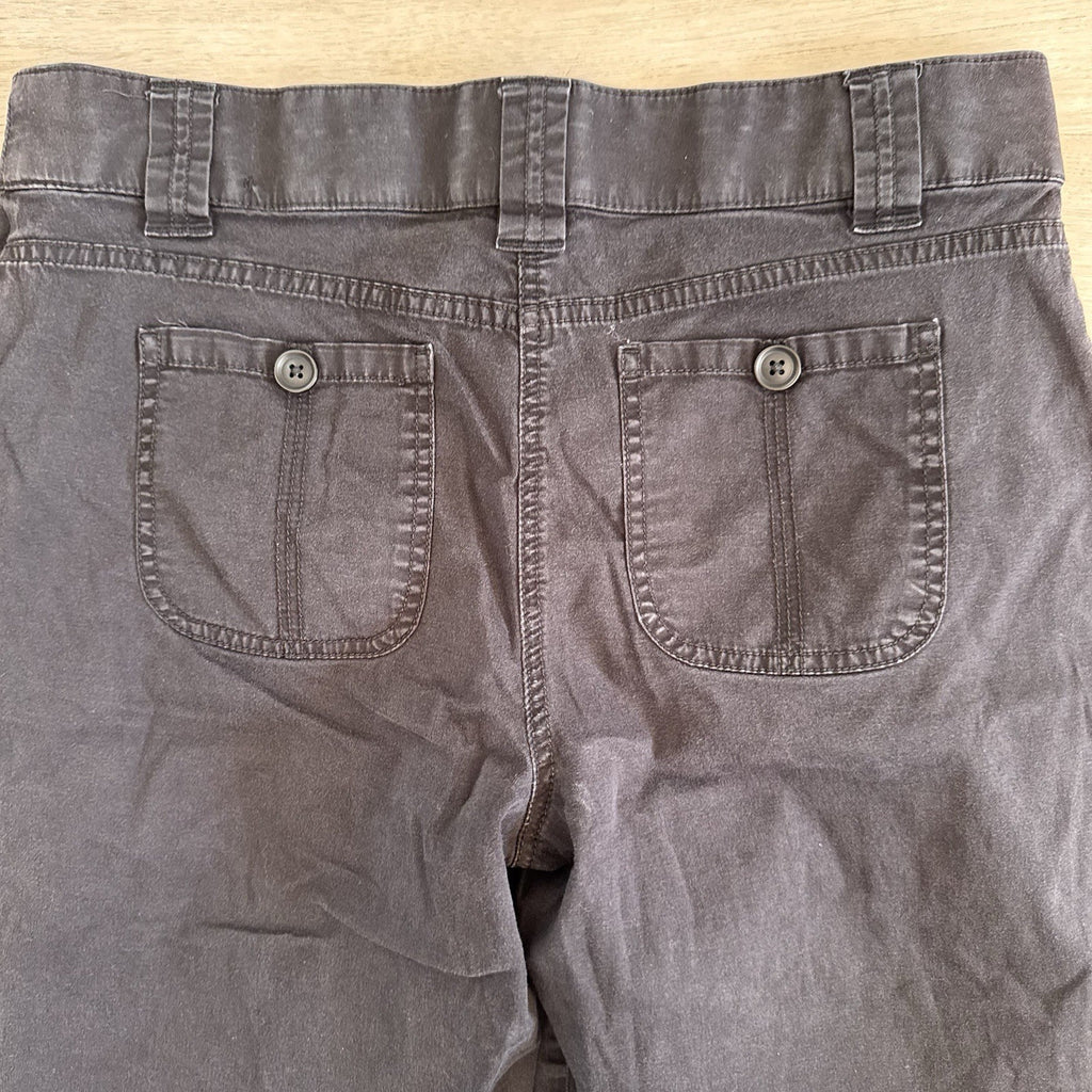 Kim Rogers Womens Black Capri Pants Size 10 Stretch Cotton Cropped