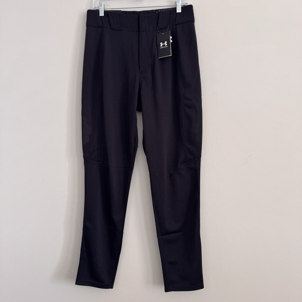 NWT Under Armour Men's Medium Vanish Pro Baseball Pants Tapered Fit Black