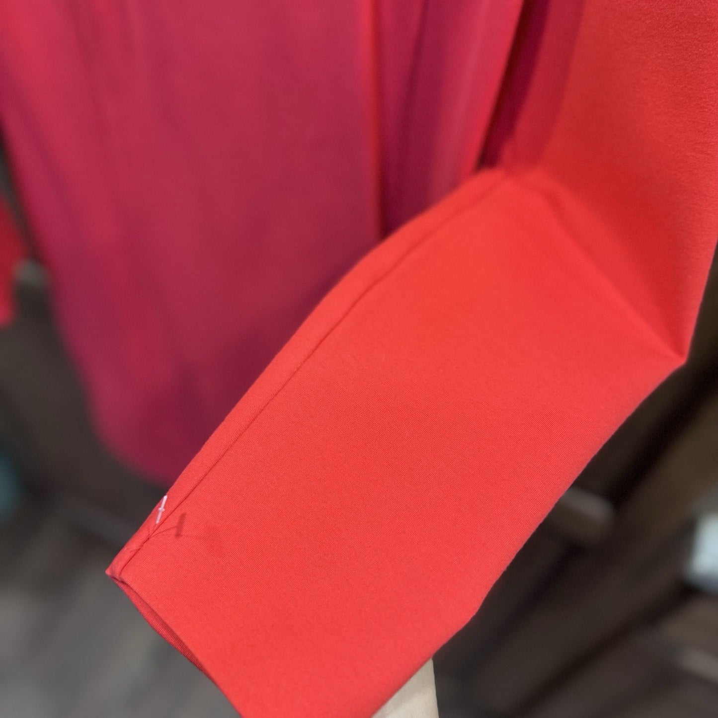 J.Crew Red Sheath Dress Size Small Long Sleeve Back Zip Ponte Knit FA16