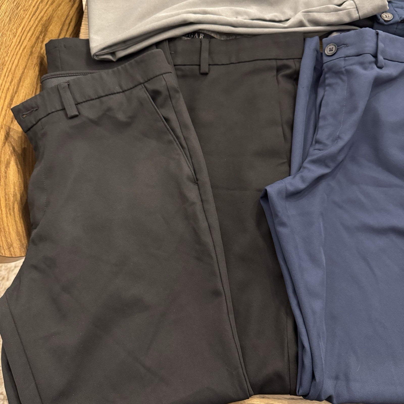 Haggar Cool 18 Pro Slim Fit Stretch Men’s Pants 34x32 Blue, Gray, Khaki, Black