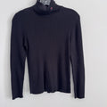 Lauren Ralph Lauren Pullover Turtleneck Cable Knit Sweater Women Sz PS Black