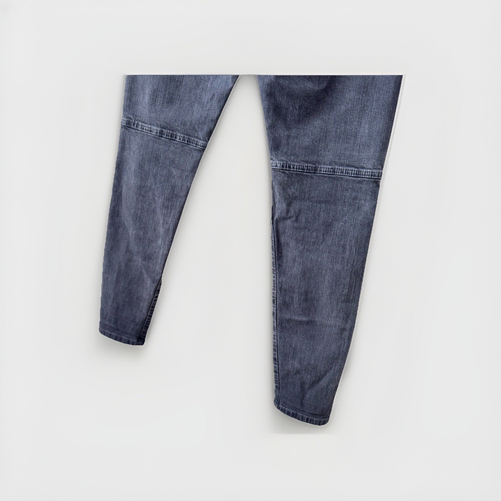 Zara Man Moto Jeans Size 38 (US 30) – Biker Slim Fit Distressed Gray Denim