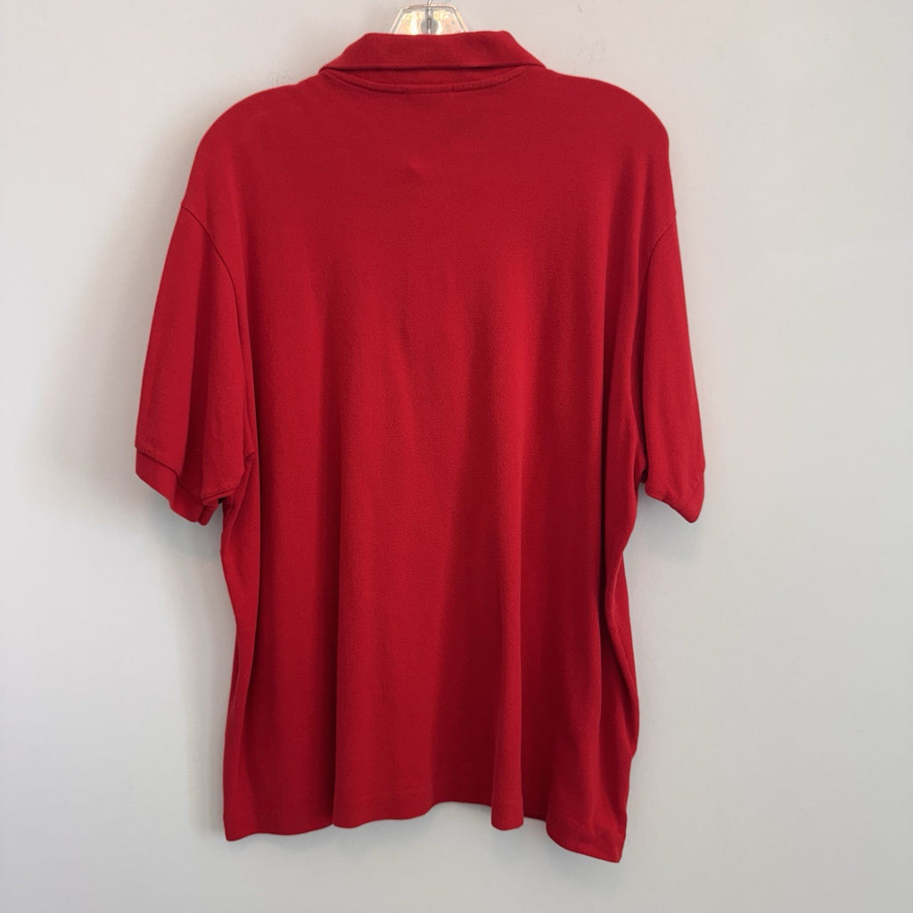 Lacoste Classic Pique Polo Shirt Men’s Size 8 Red XL / XXL Short Sleeve