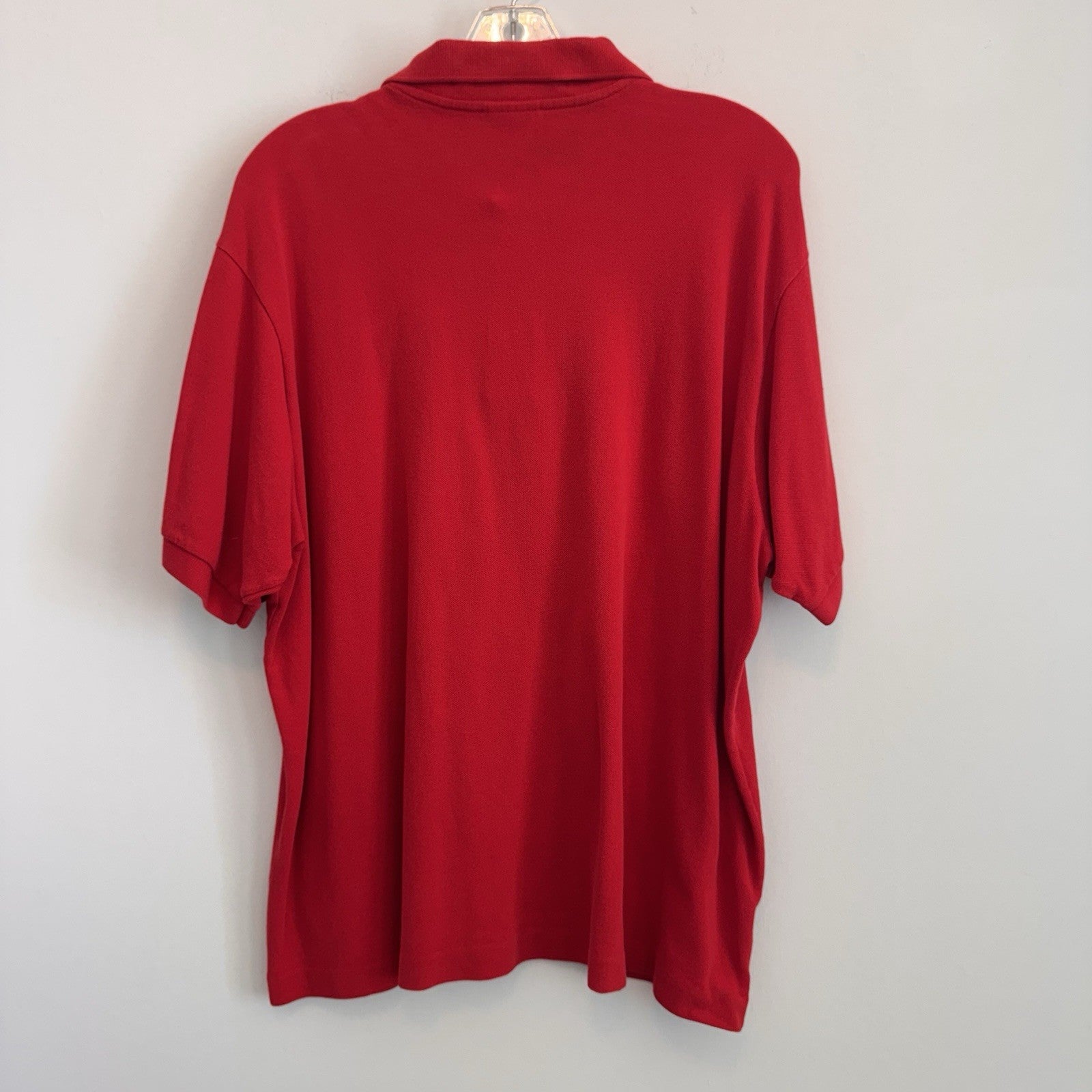 Lacoste Classic Pique Polo Shirt Men’s Size 8 Red XL / XXL Short Sleeve