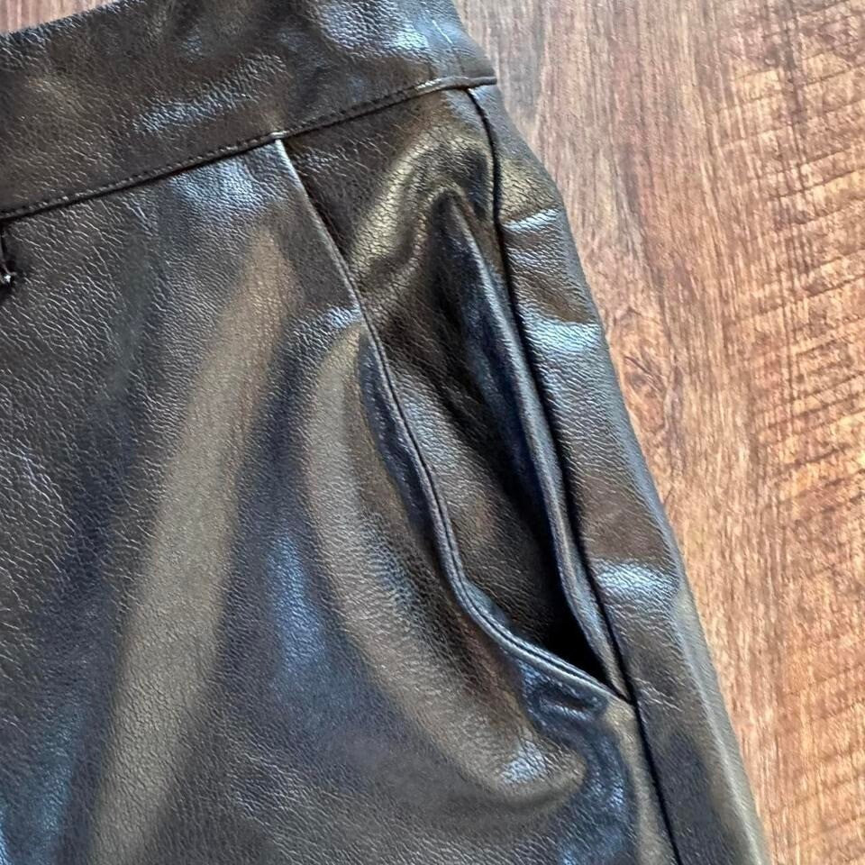 NWT Medium Black faux leather pants