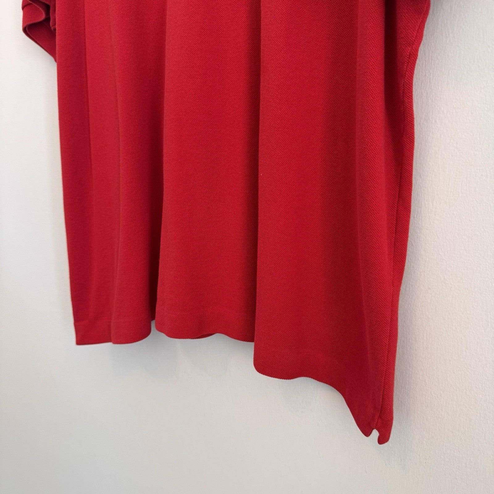 Lacoste Classic Pique Polo Shirt Men’s Size 8 Red XL / XXL Short Sleeve