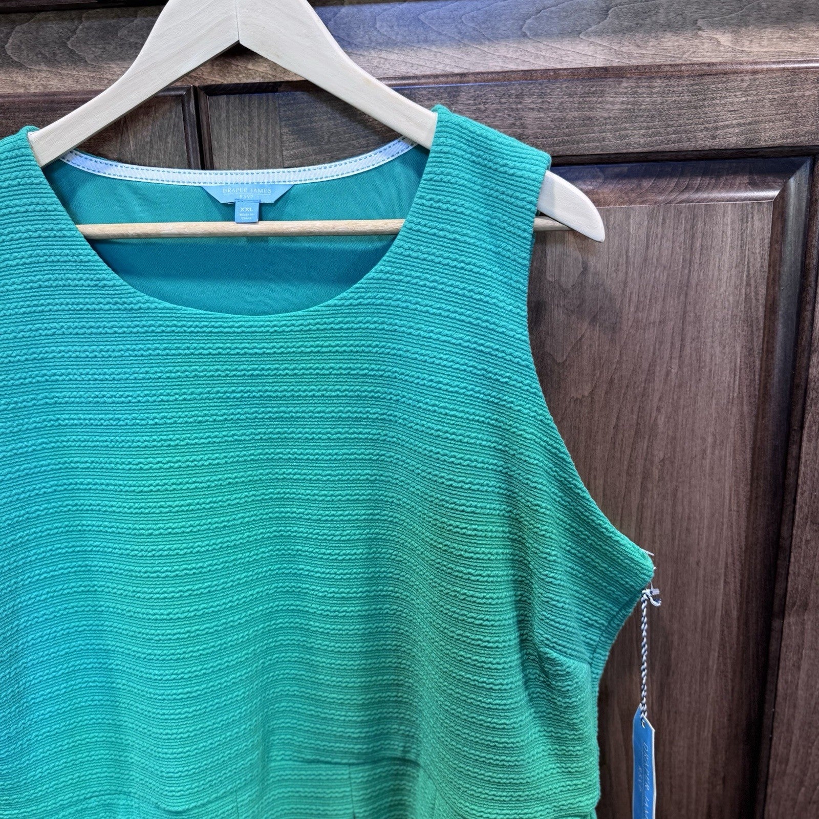 NWT Draper James RSVP Sleeveless Knit Dress Size XXL Mint Green Fit & Flare 