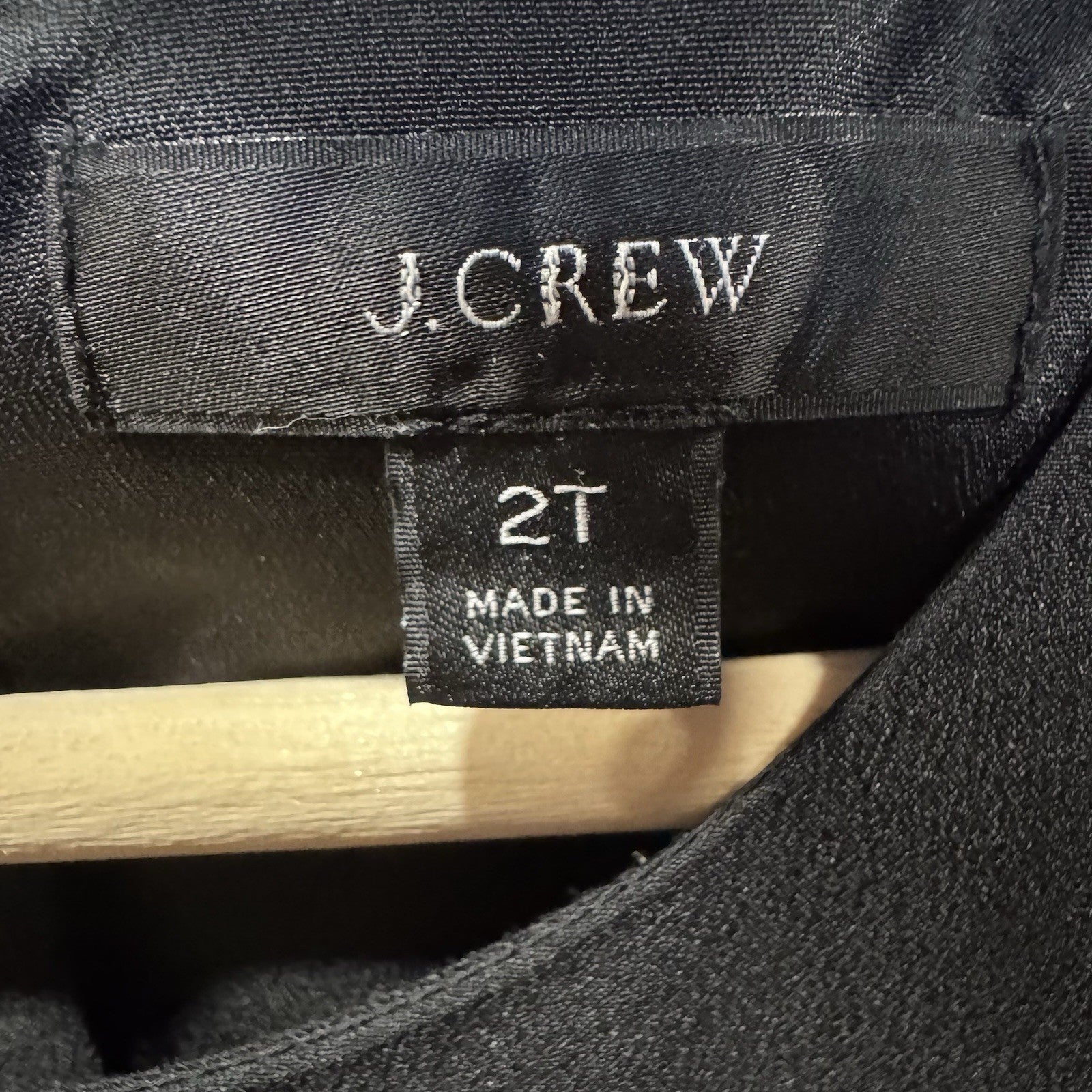 J.Crew Black Sleeveless Midi Dress Size 2 Tall A-Line Fit Elastic Waist Lined