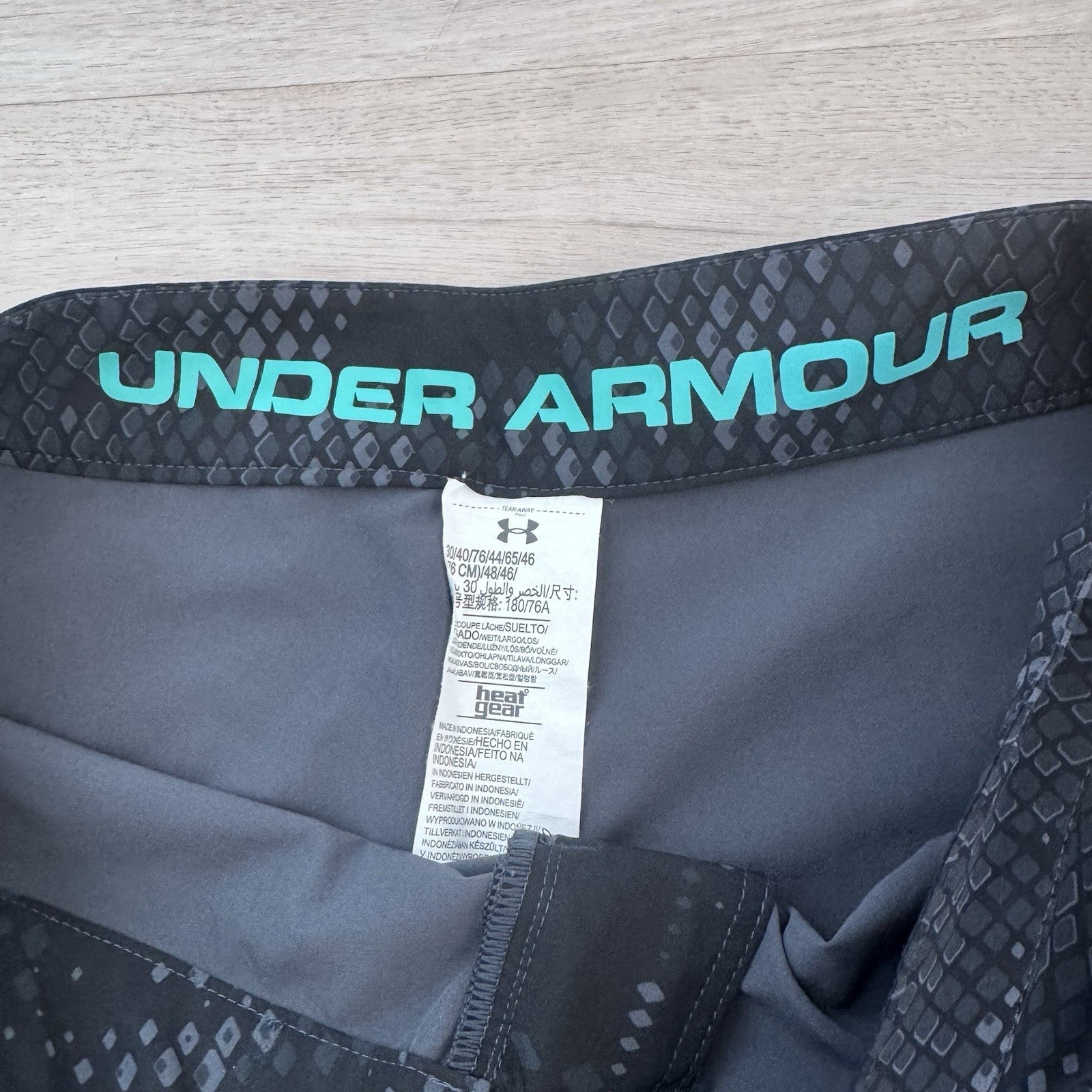 Under Armour Men’s HeatGear Shorts Size 30 Black Athletic Loose