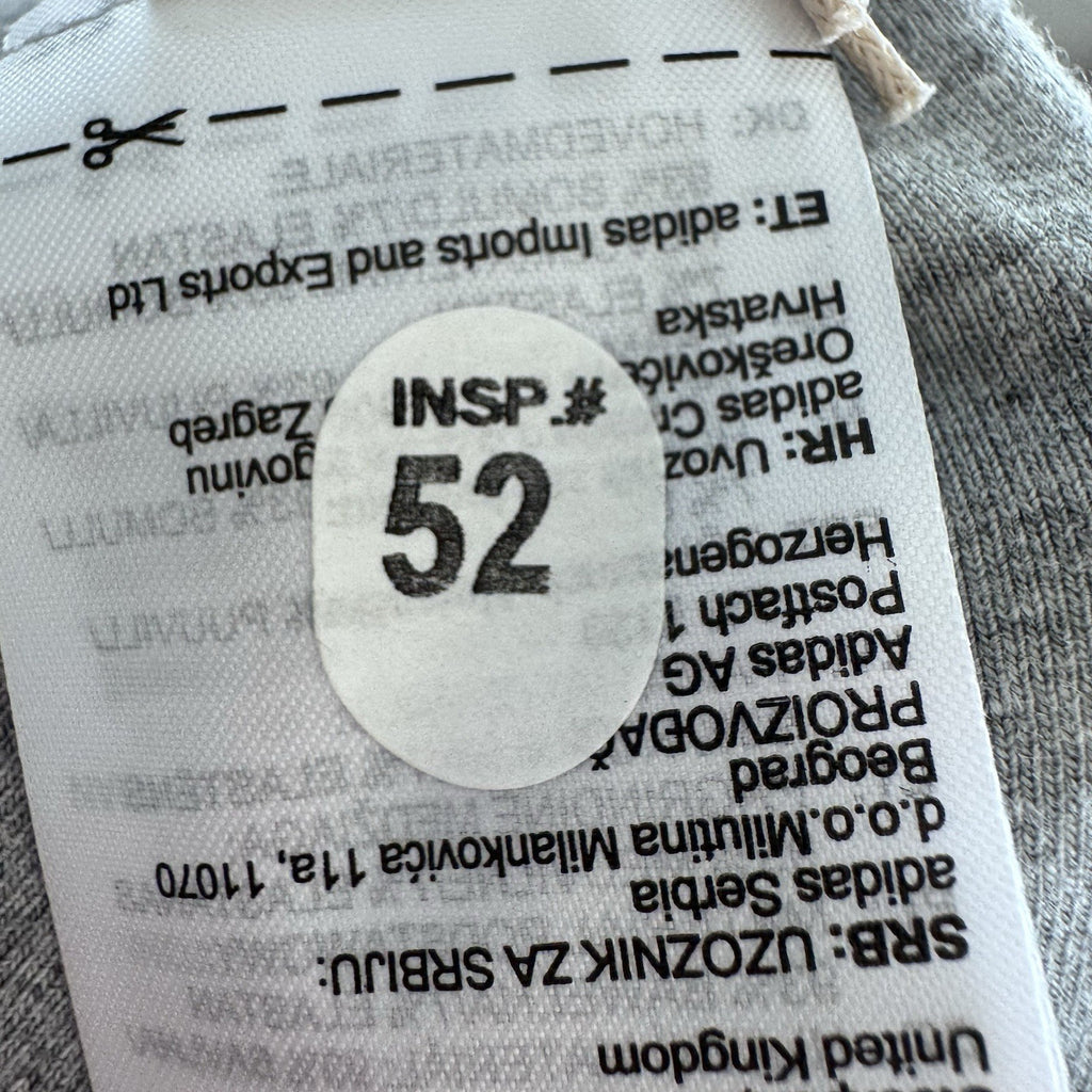 Adidas XS High Rise Leggings Gray Tight Fit Logo NWT