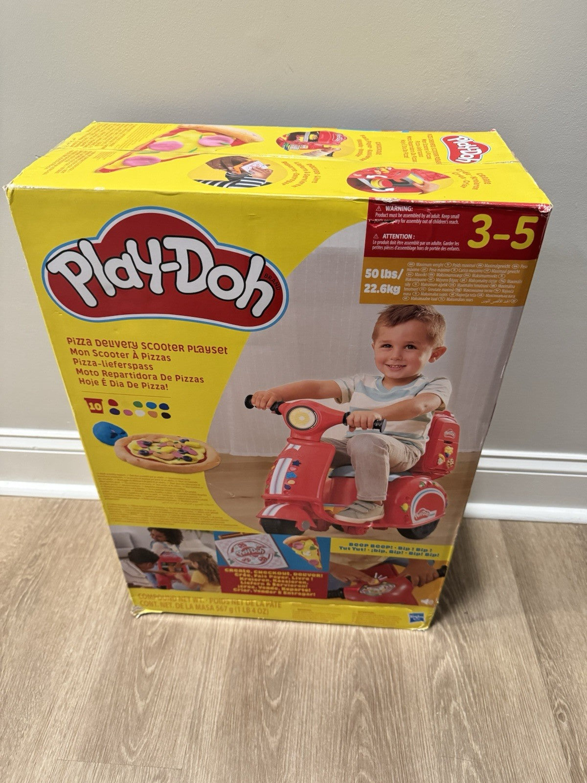 Play-Doh Pizza Delivery Scooter Playset NEW