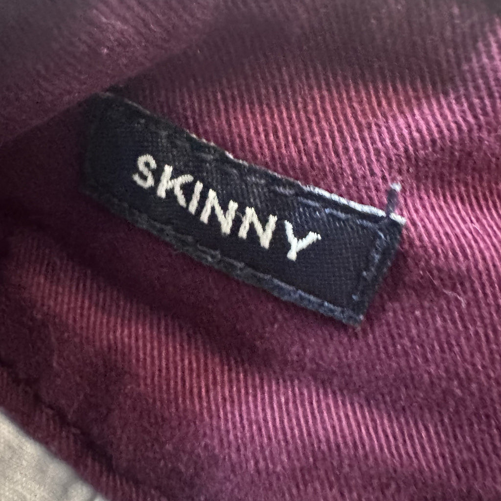 American Eagle Skinny Pants Womens 2 Regular Purple Stretch Chino Casual