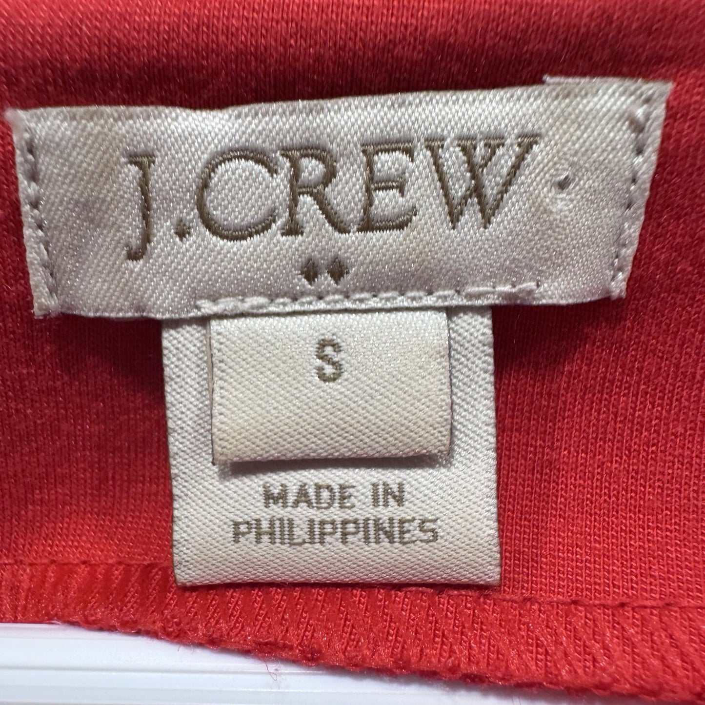 J.Crew Red Sheath Dress Size Small Long Sleeve Back Zip Ponte Knit FA16