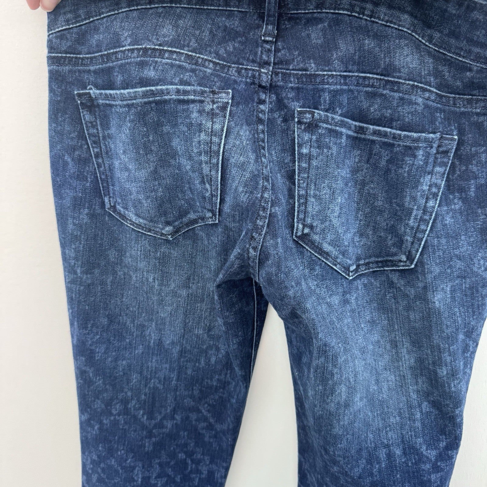 Hollister Denim Overalls Womens Small Acid Wash Skinny Stretch Bib Jeans