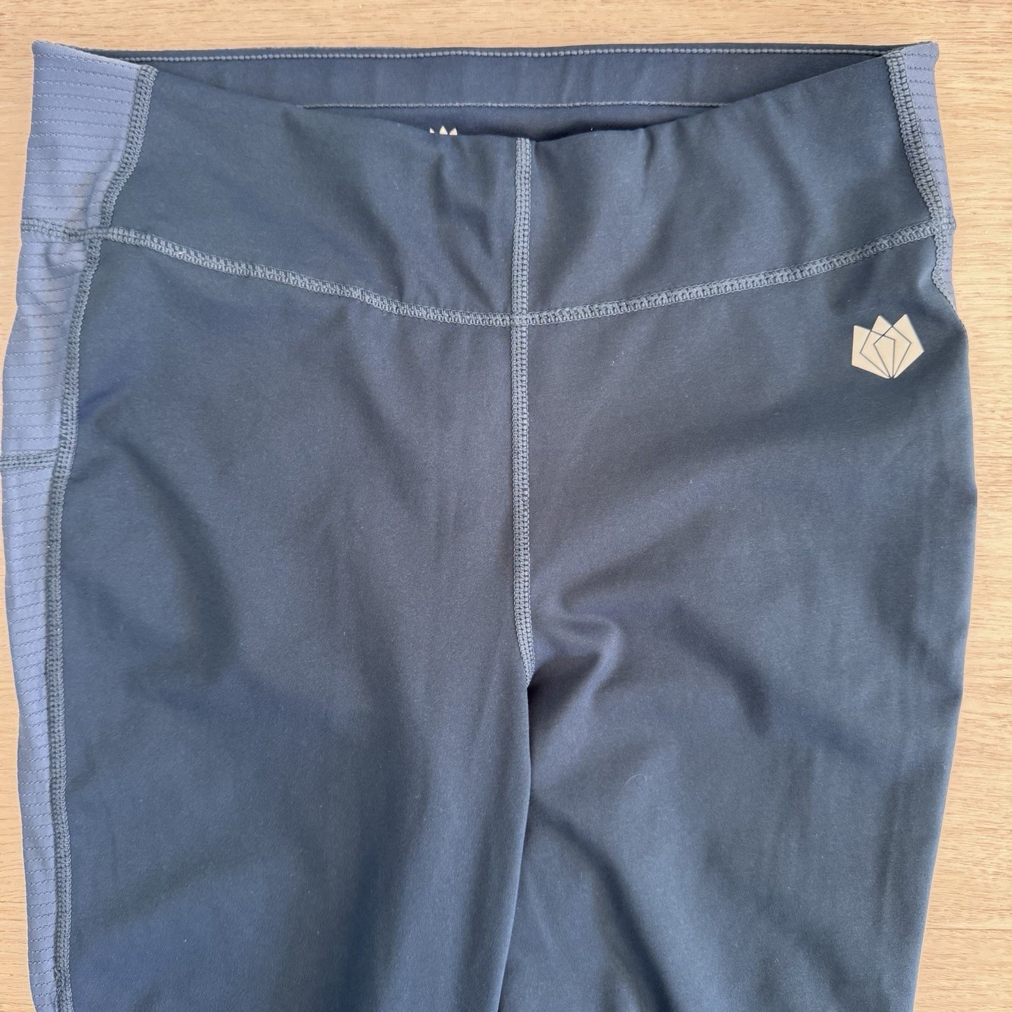 FitsT4 Sports Womens Riding Leggings Breeches Knee Patch Blue Size S