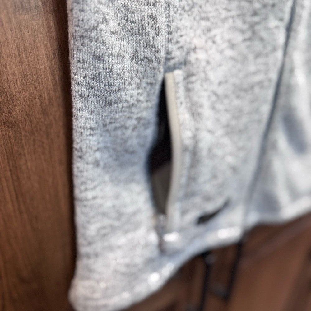 Simply Southern Gray Fleece Vest Women's Size S | Cozy Full Zip Outerwear