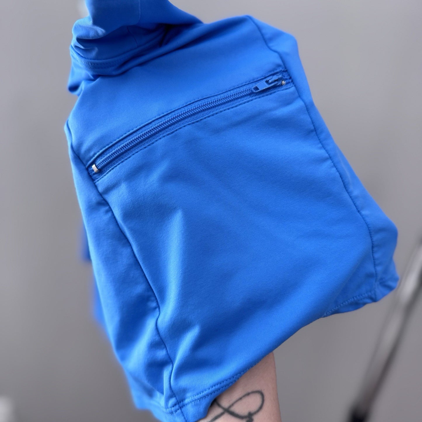 Beach House Swim Skort Size 10 Blue Swim Skirt Built-In Shorts Pocket