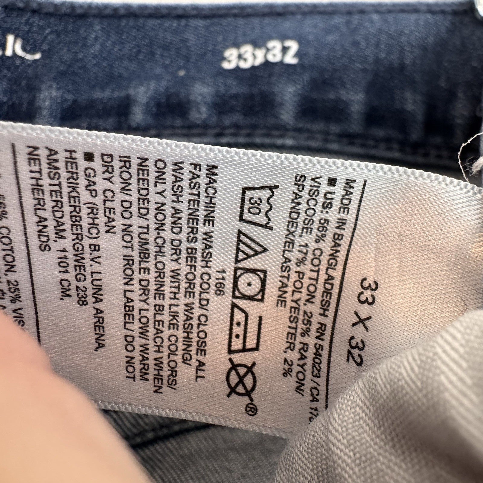 Banana Republic Traveler Jeans 33x32 Slim Stretch Blue Denim
